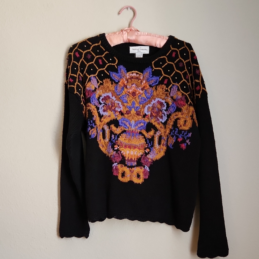 Vintage Casual Corner Knit Sweater (Small Flaws, Please Read Summary)